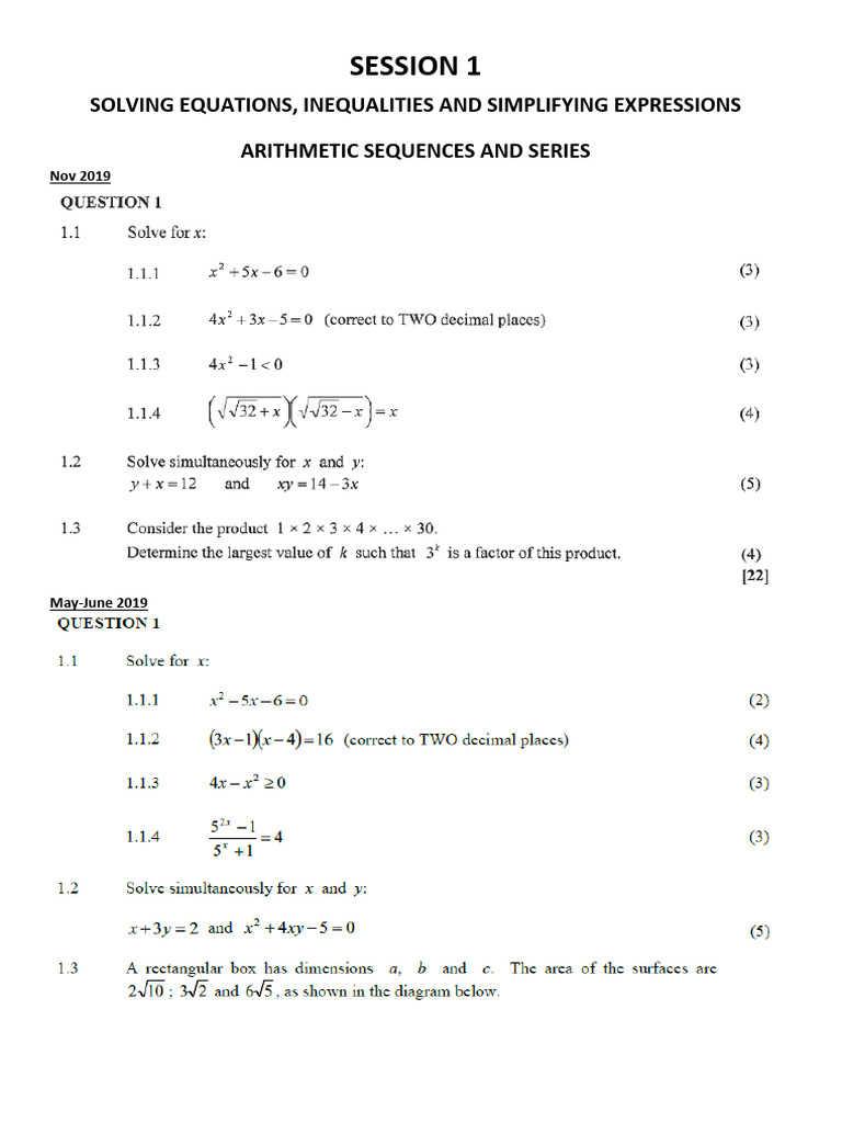Math Concepts: Sequences to Geometry | PDF