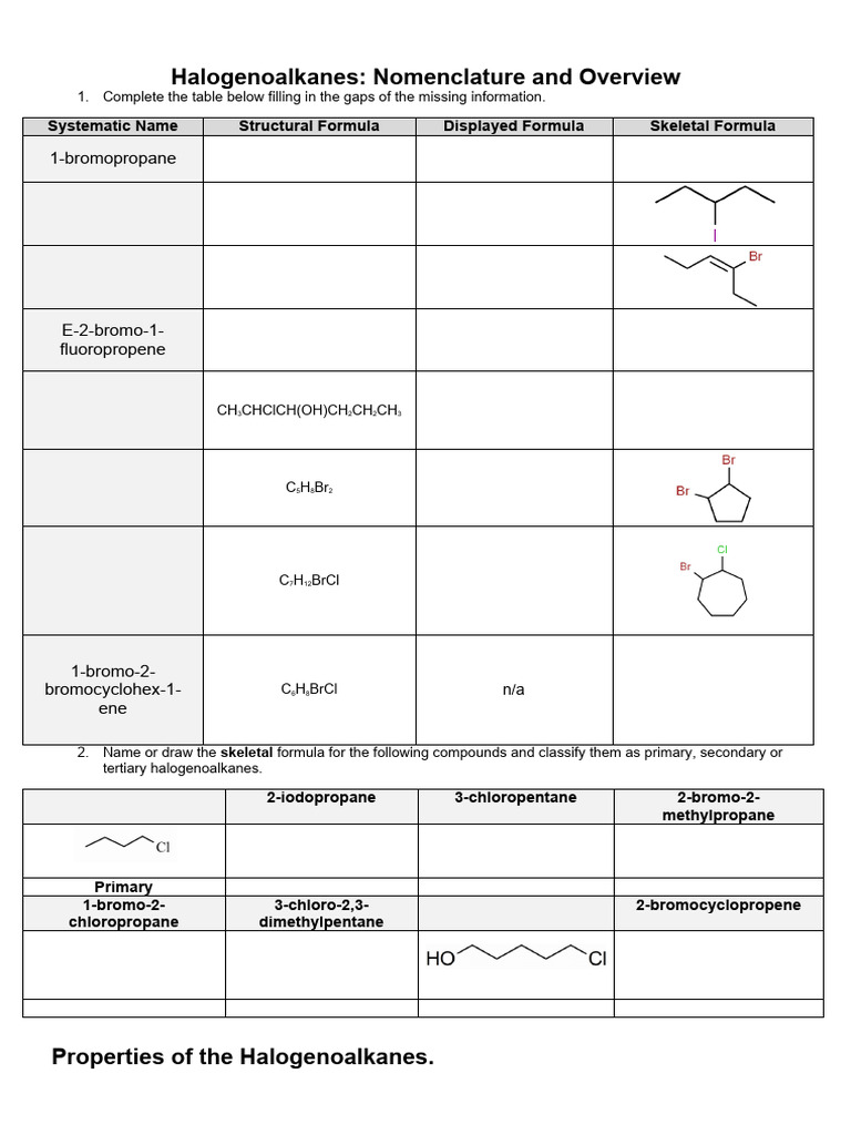Chem Worksheet | PDF