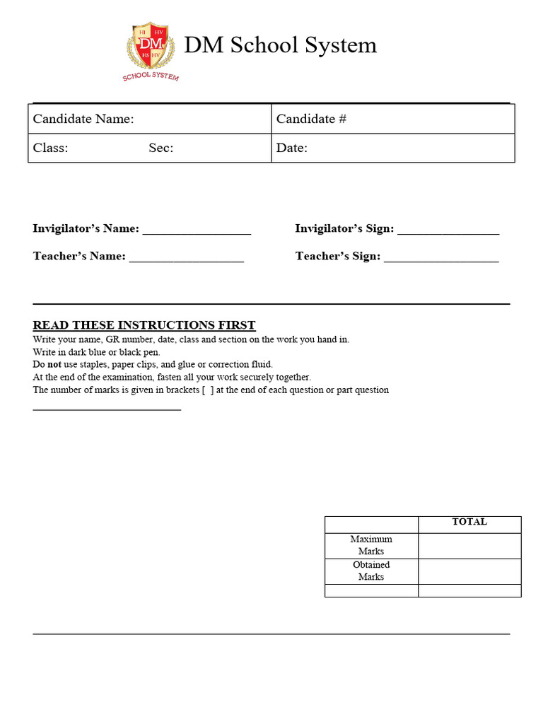 DM Paper 2 Pre Mock Grade 11 (1) (1) | PDF | Economies | Business