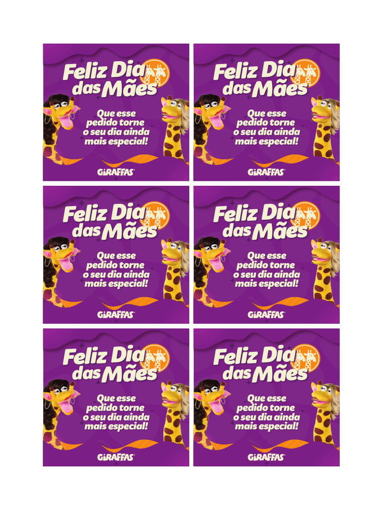 Bilhete Especial para o Dia das Mães | PDF