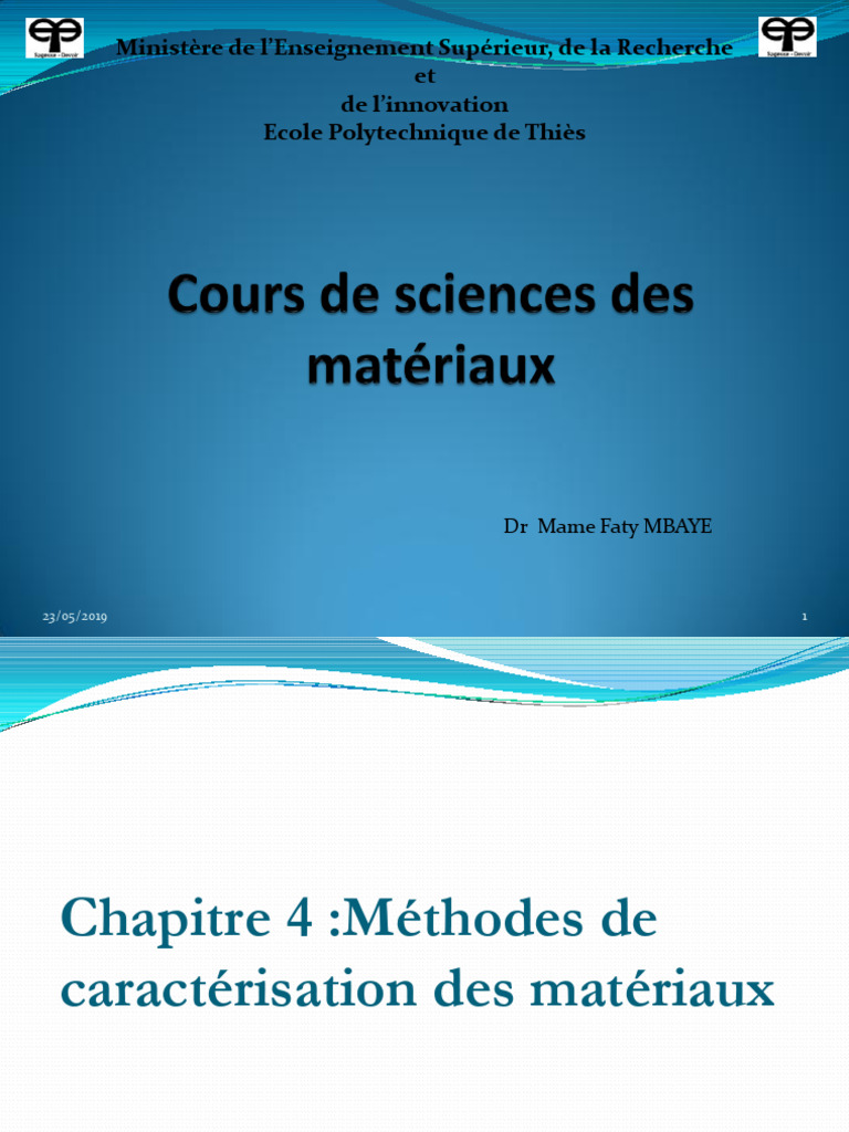 Caractérisation des matériaux en traction | PDF | Élasticité (Physique ...