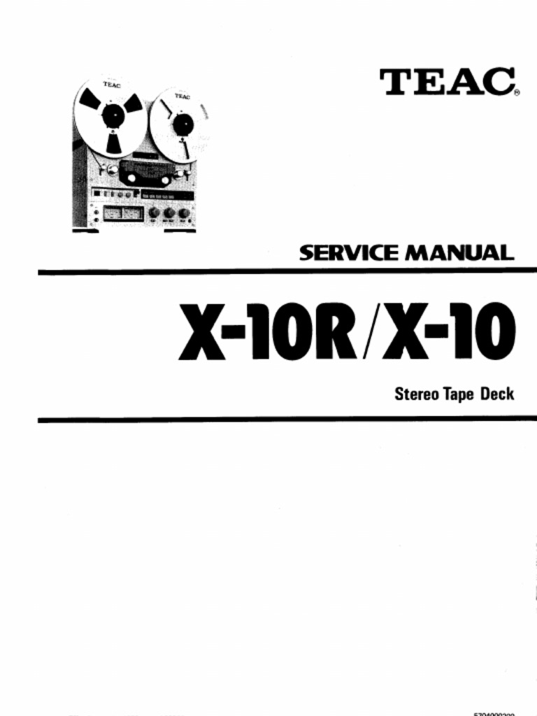 Teac x10r SM | PDF