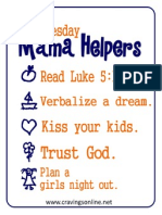 Mama Helpers: Tuesday
