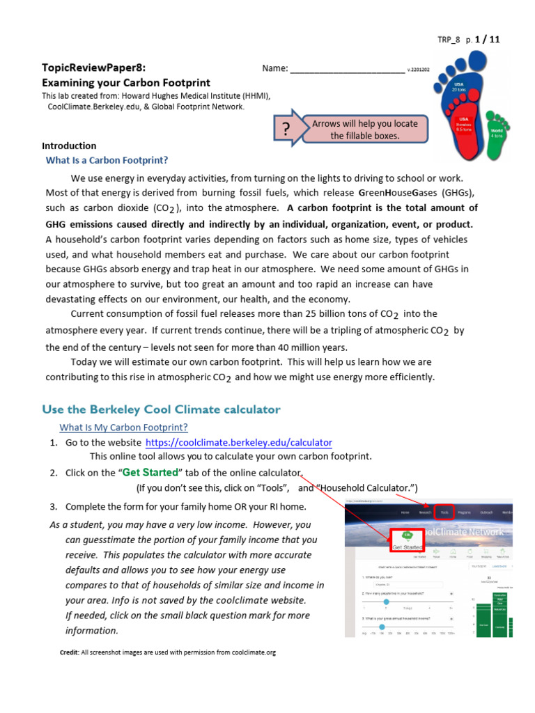 HHMI Carbon Footprint Assessment Guide | PDF | Carbon Footprint ...