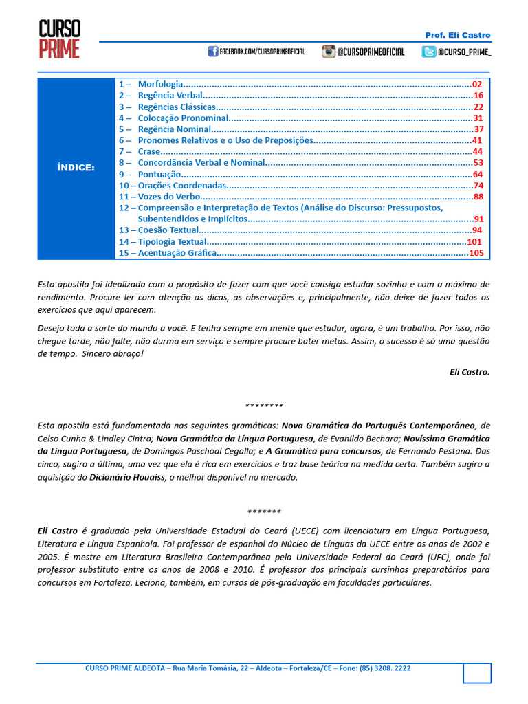 Apostila de Português para Concursos | PDF | Pronome | Assunto (gramática)