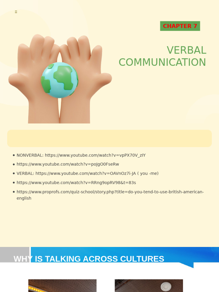 Cultural Variations in Verbal Communication | PDF | Communication ...
