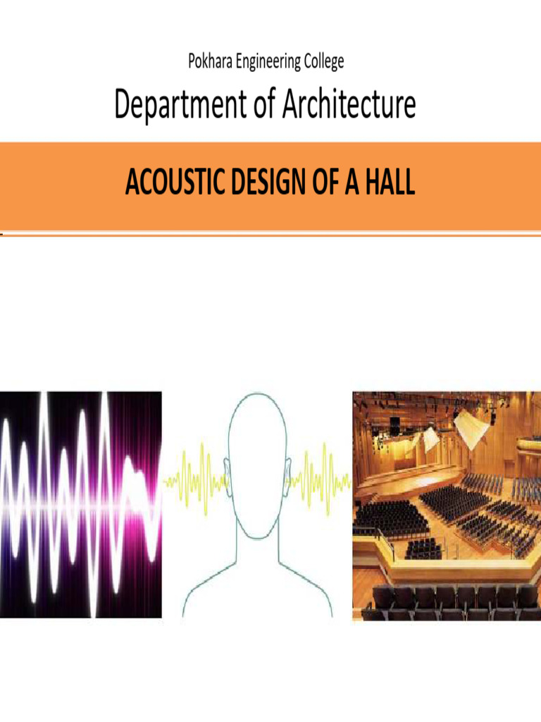 Acoustic Design Principles for Halls | PDF | Reflection (Physics) | Mirror
