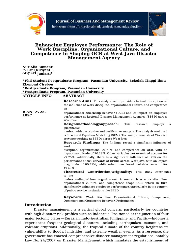Impact of Discipline on Employee OCB | PDF