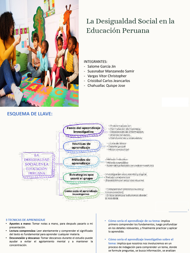 La Desigualdad Social en La Educacion | PDF | Aprendizaje | Desigualdad ...