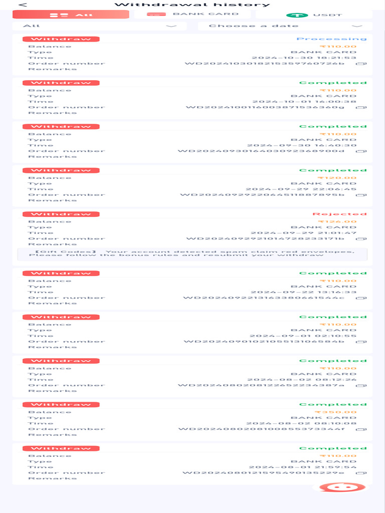 Withdrawal History and Spam Notice | PDF | Games Of Mental Skill | Card ...