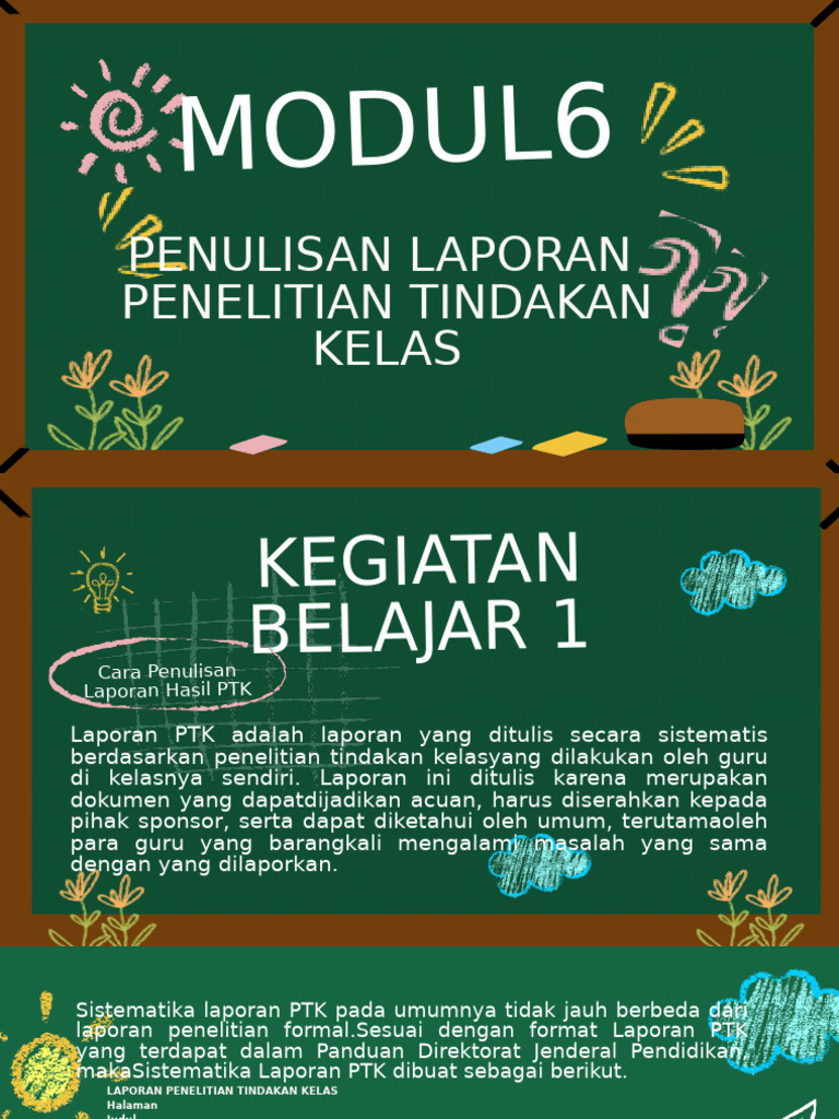 Panduan Penulisan Laporan PTK | PDF