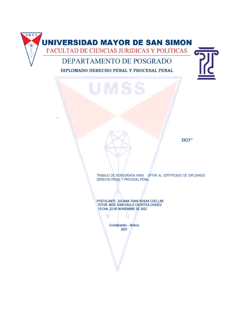 Eficacia de Medidas Socioeducativas en Cochabamba | PDF | La ...