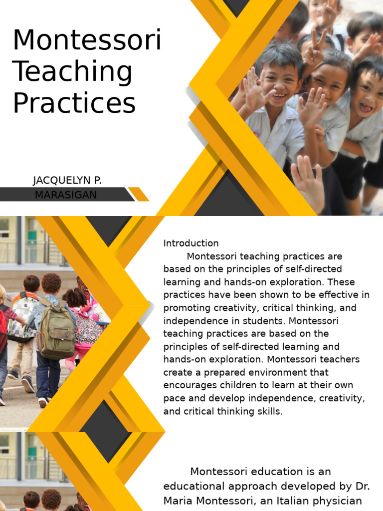 Montessori Teaching Practices Overview | PDF | Montessori Education ...