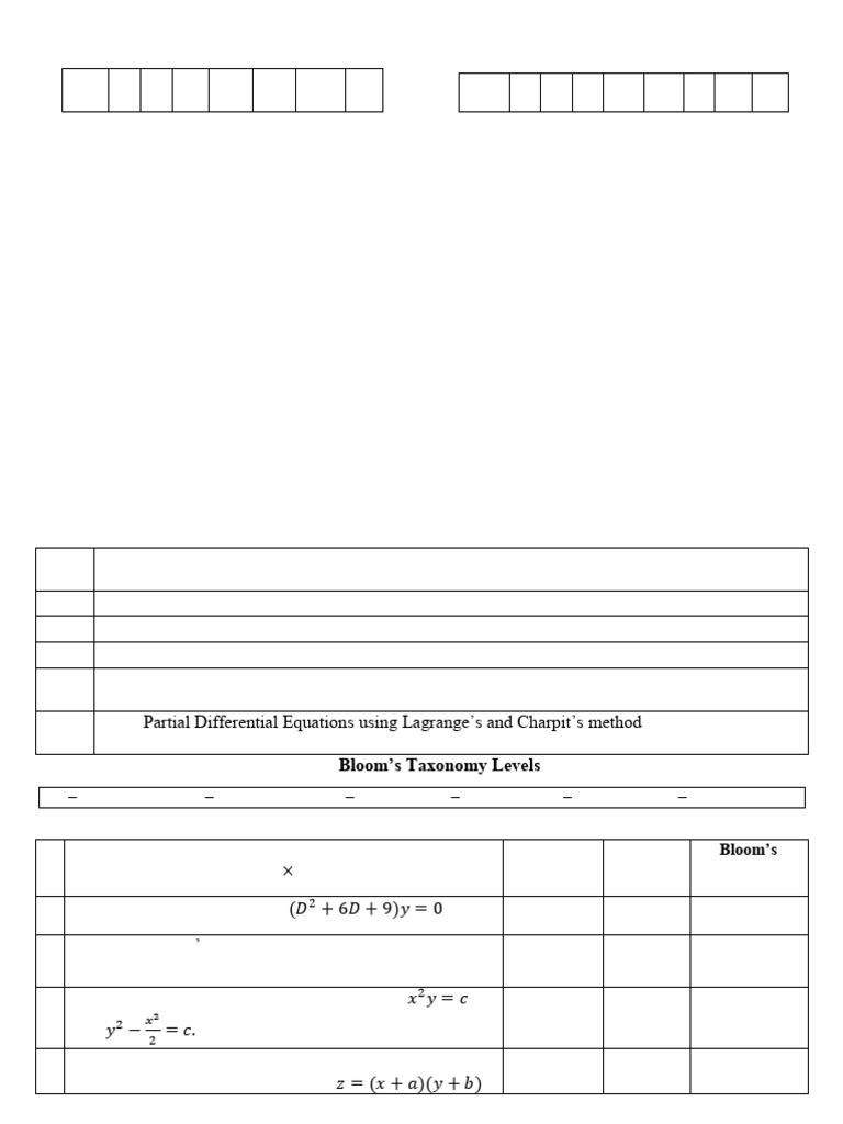 CGC 2nd Sem Mathematics MST Paper | PDF | Equations | Ordinary ...