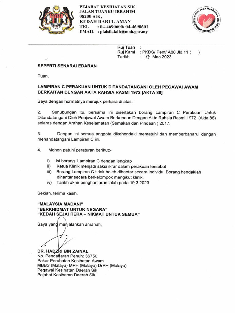 Akta Rasmi 1972 Lampiran C PDF | PDF