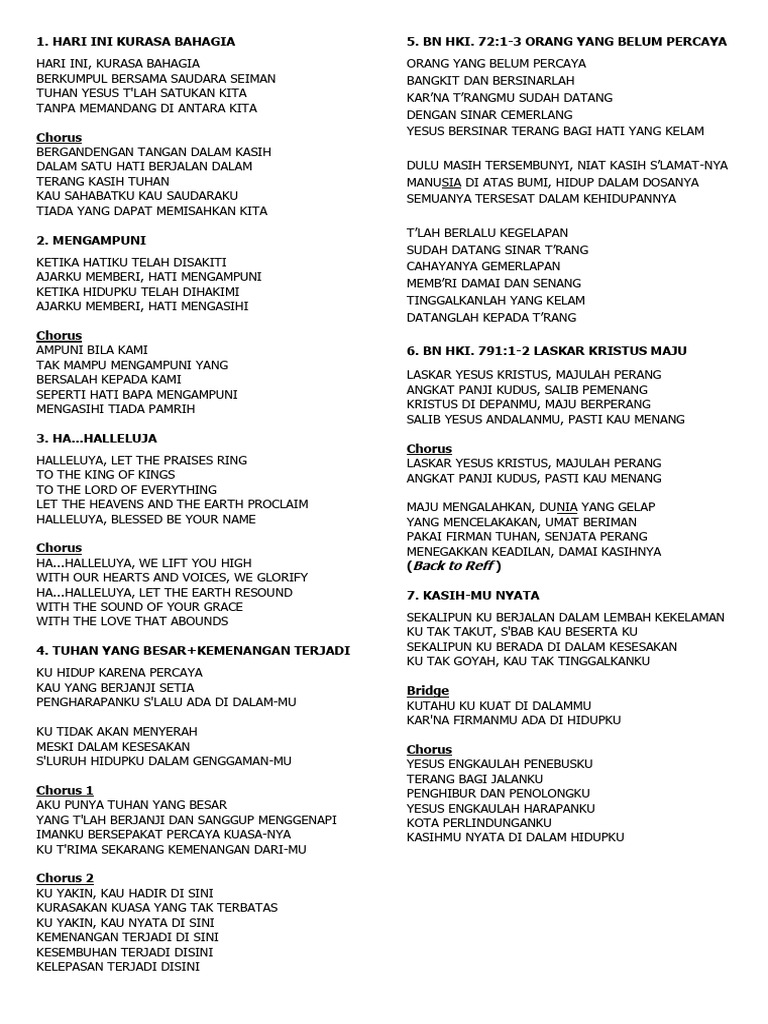 Lirik Lagu Iman dan Kemenangan | PDF