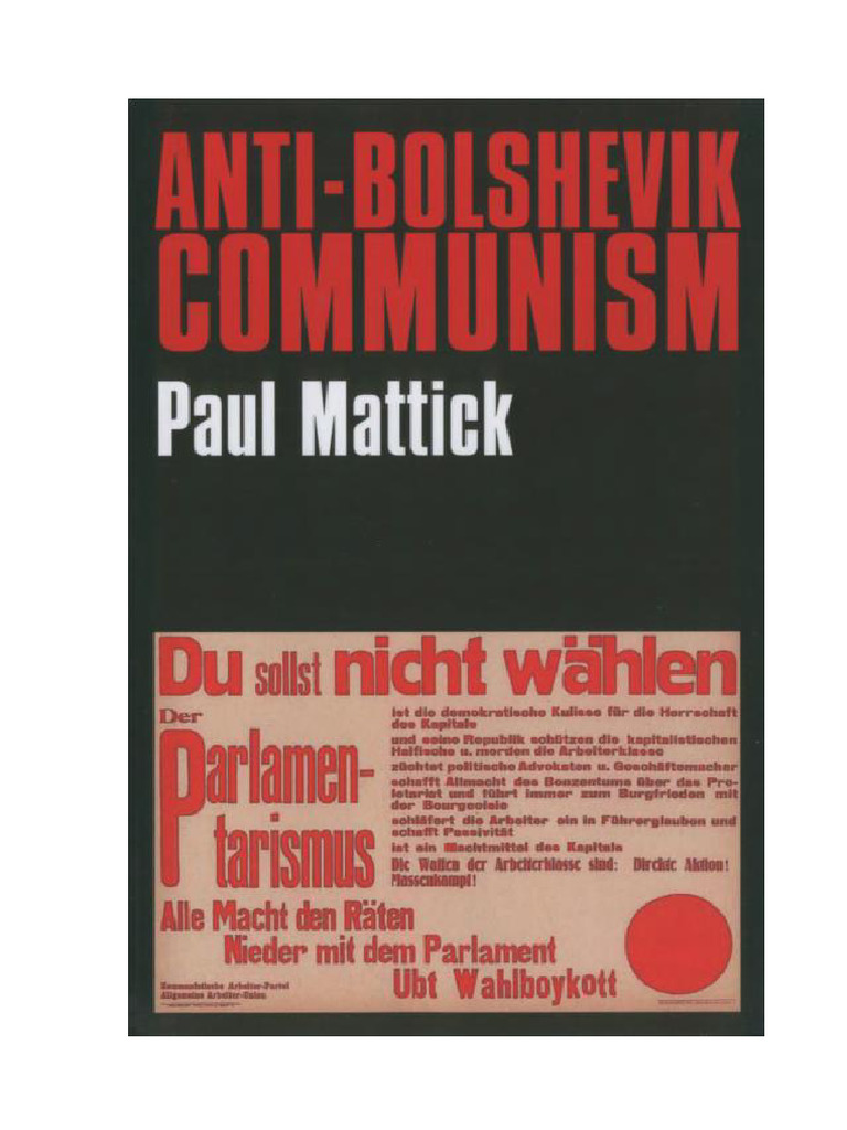 反布尔什维克的共产主义保罗马蒂克| PDF