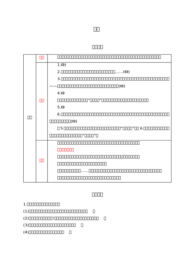 7 设问-初中语文语法知识之常用的修辞手法+句子的衔接与排序 | PDF