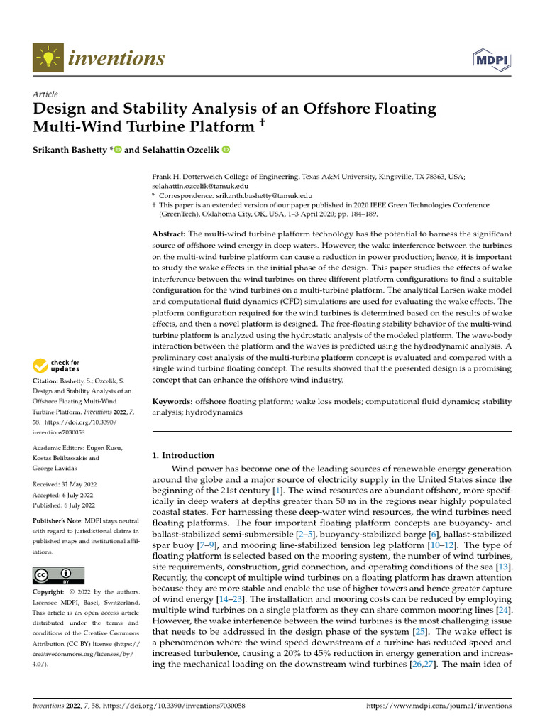 Inventions 07 00058 | PDF | Computational Fluid Dynamics | Wind Turbine