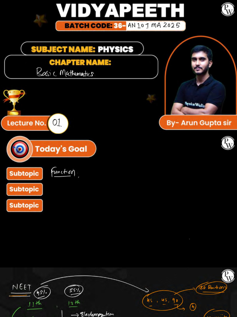 Basic Mathematics - 01 - Class Notes | PDF