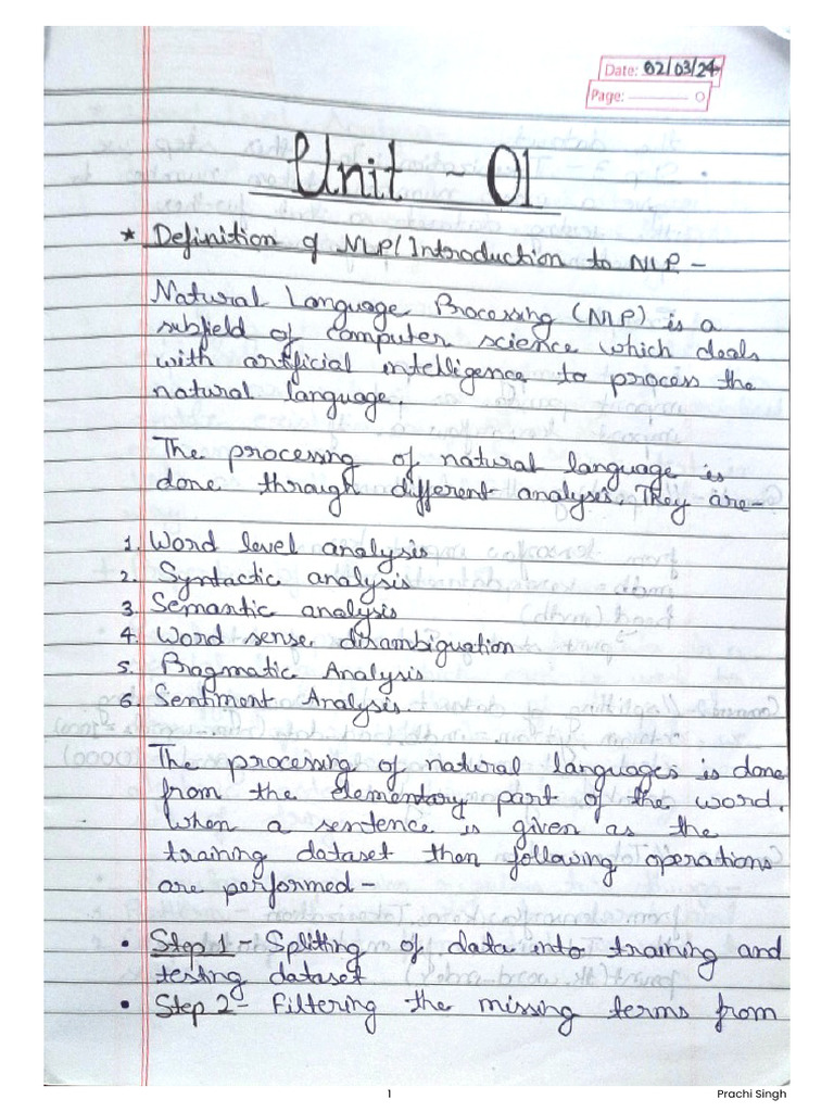 NLP Unit 1-5 | PDF