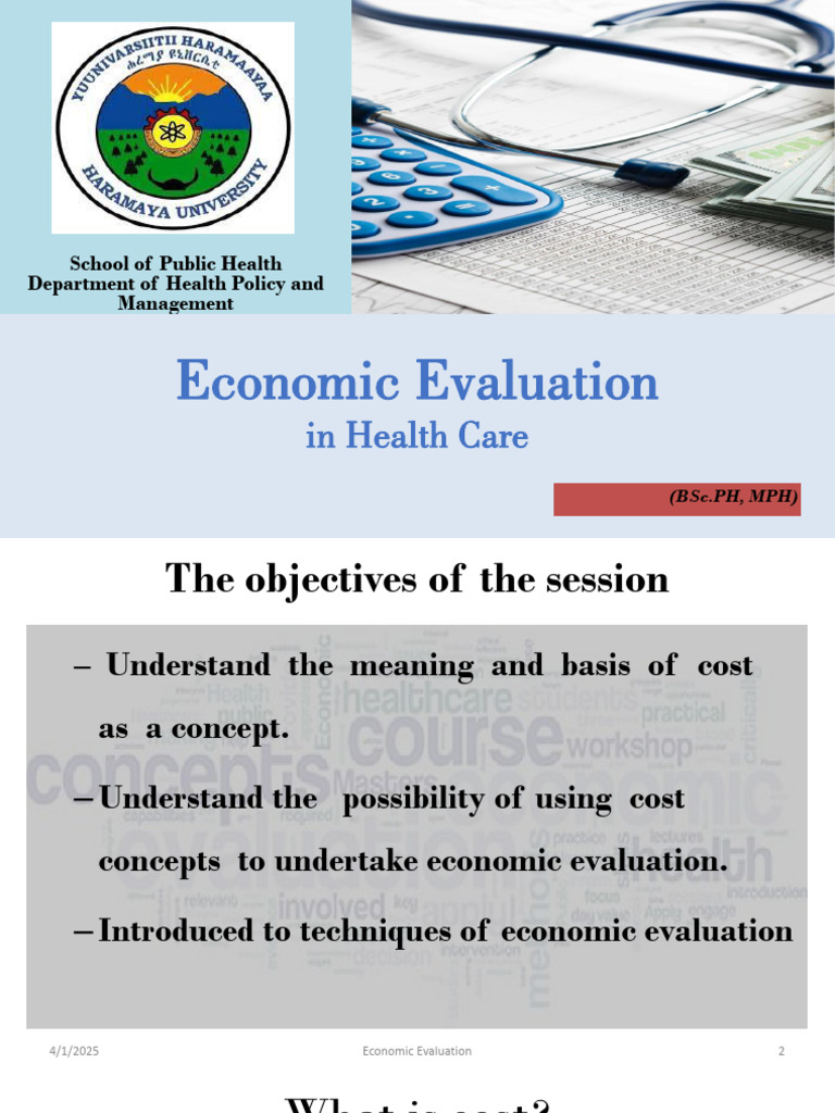 Economic Evaluation in Health Care | PDF | Cost–Benefit Analysis ...