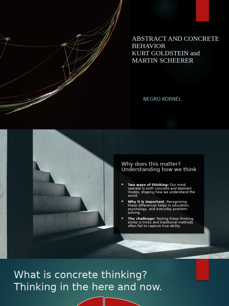 Abstract and Concrete Behavior | PDF | Thought | Mind