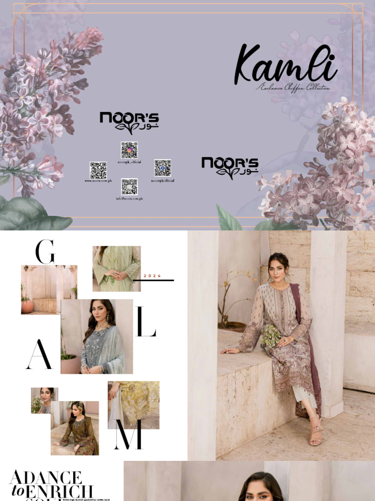 Noors Kamli Exculsive Chiffon Collection 24' | PDF