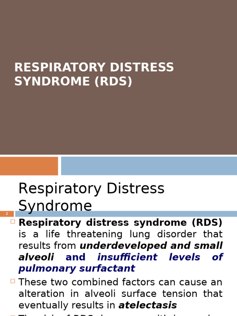 Understanding Respiratory Distress Syndrome | PDF | Lung | Respiratory ...