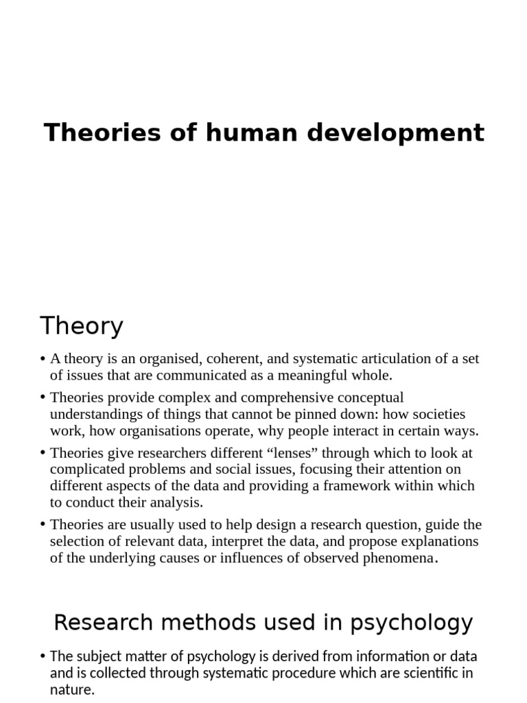 Human Development Theories Explained | PDF | Reinforcement | Thought