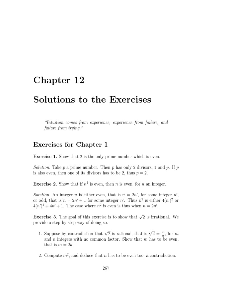 Chapter 12 Exercise Solutions Explained | PDF | Multiplication ...
