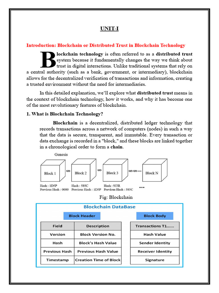 Understanding Blockchain and Distributed Trust | PDF | Cryptocurrency ...