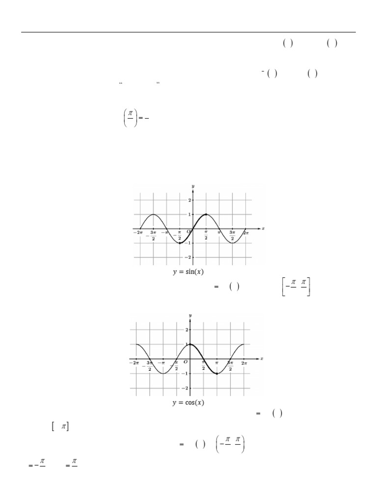 Inverse Trigonometric Functions Overview | PDF | Trigonometric ...