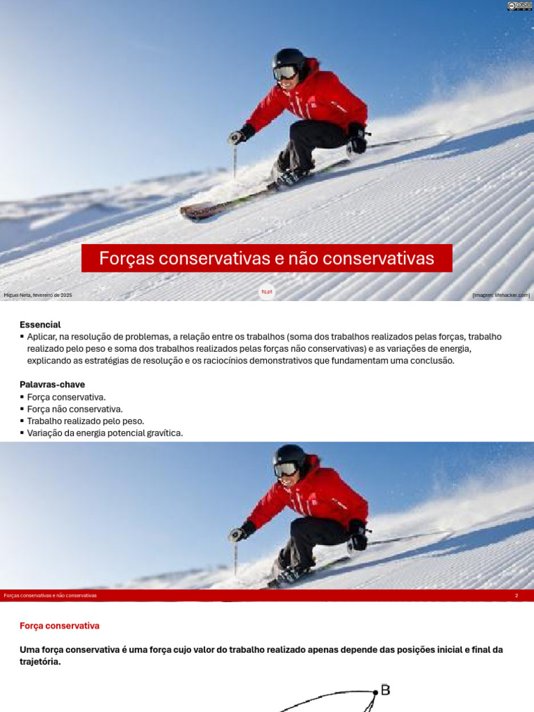 Forças Conservativas e Não Conservativas | PDF | Energia potencial ...