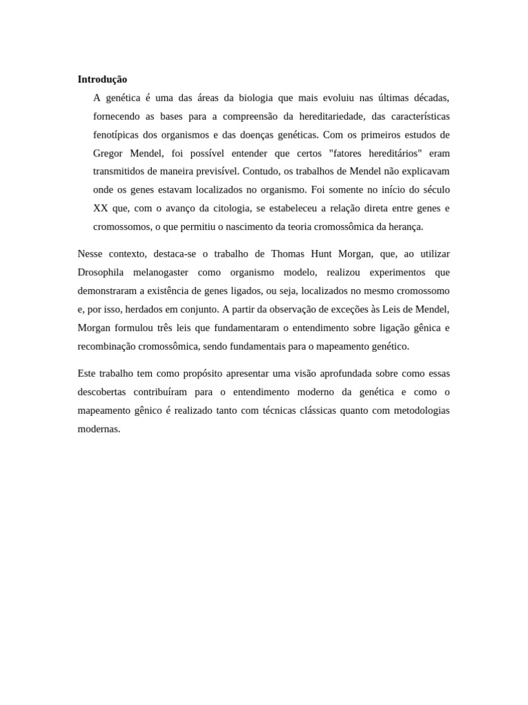 Mapeamento Gênico e Ligação Gênica | PDF | Recombinação genética ...