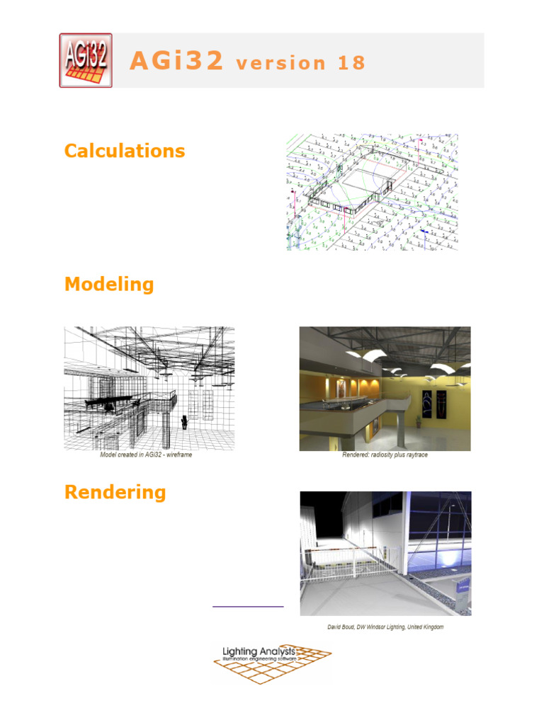 AGi32 v18: Advanced Lighting Calculations | PDF | Rendering (Computer ...
