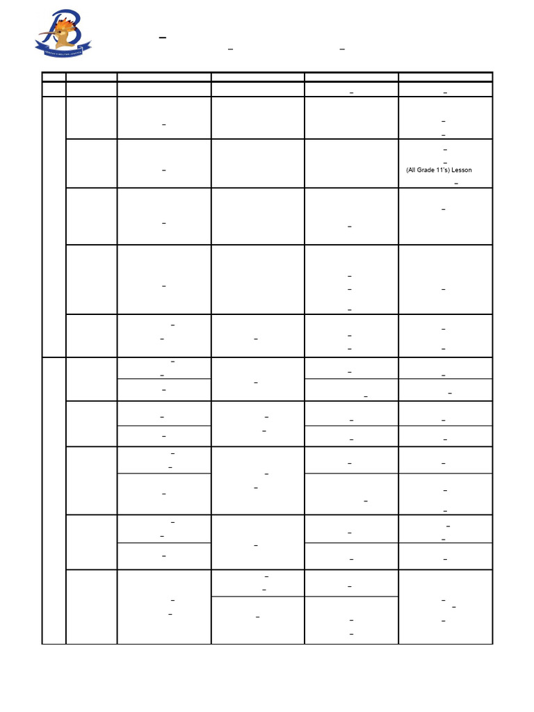 Grade 8 June Exam Timetable 2025 | PDF | Science