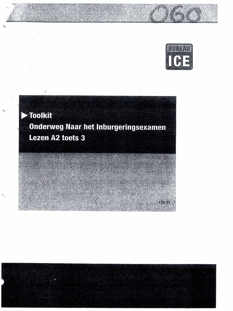 Lezen A2 Toets 3 ICE | PDF