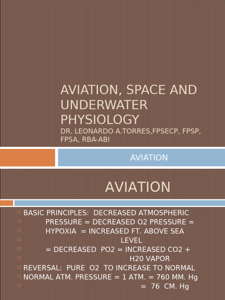 Aviation - Space Physiology, Underwater Physiology - 22 | PDF | Scuba ...