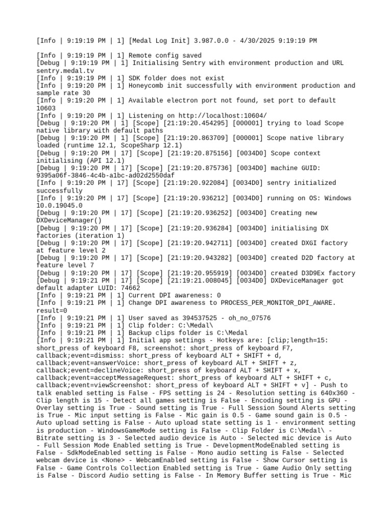 Medal App Initialization Log | PDF | Computer Keyboard | Keyboard Shortcut