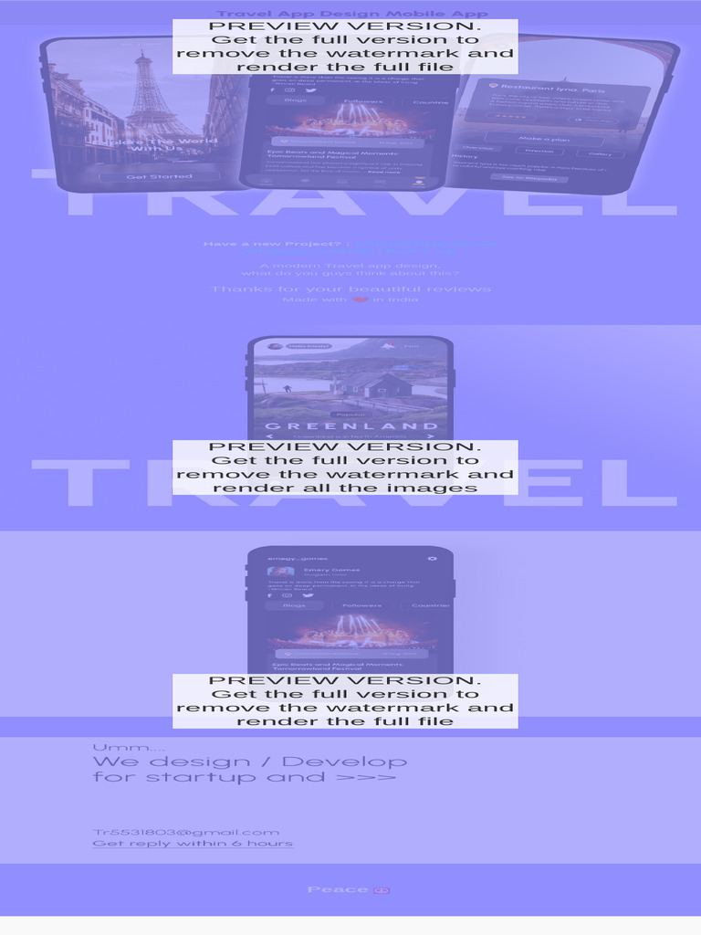 Travel App Design Mobile App | PDF