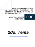 Congreso Iberoamericano y Ix Congreso Nacional de Derecho de Trabajo y de La Seguridad Social