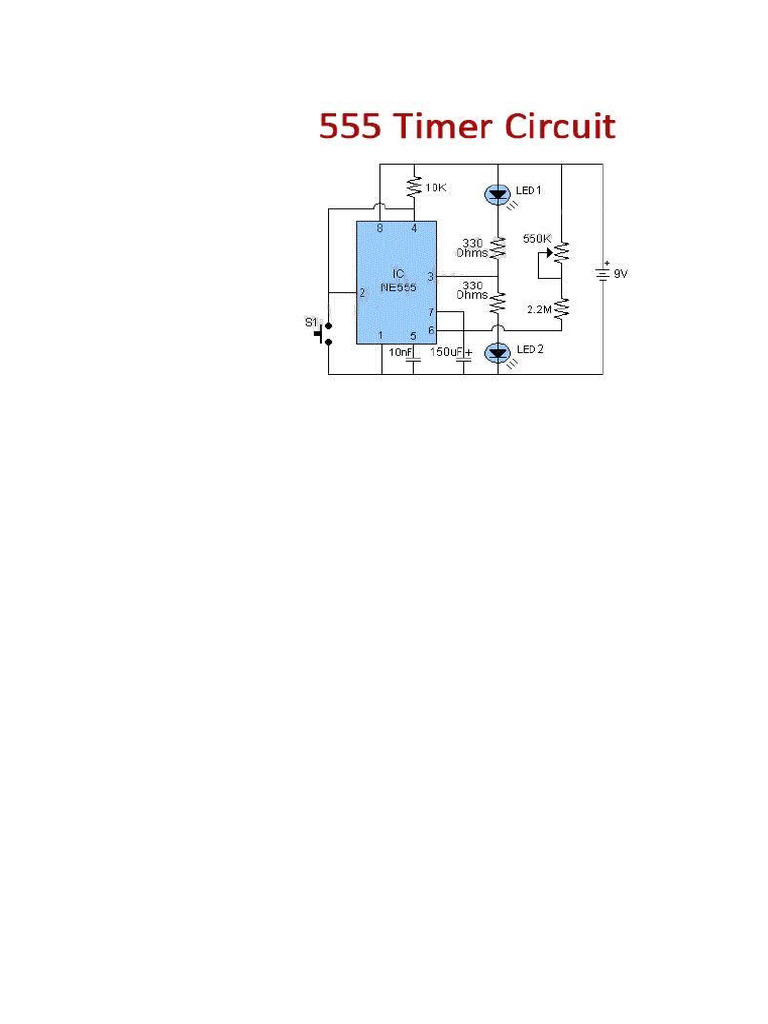 555 Timer Circuit | PDF