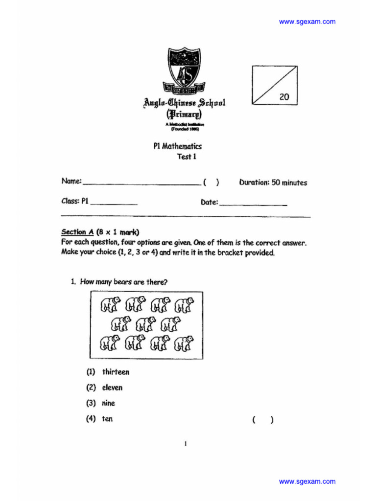 Test - P1 MOE | PDF
