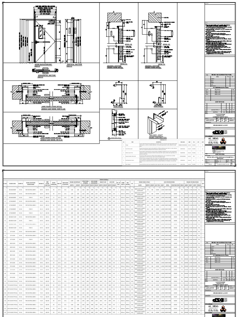 Jamb Frame Fixing Details for Doors | PDF | Engineering | Construction ...