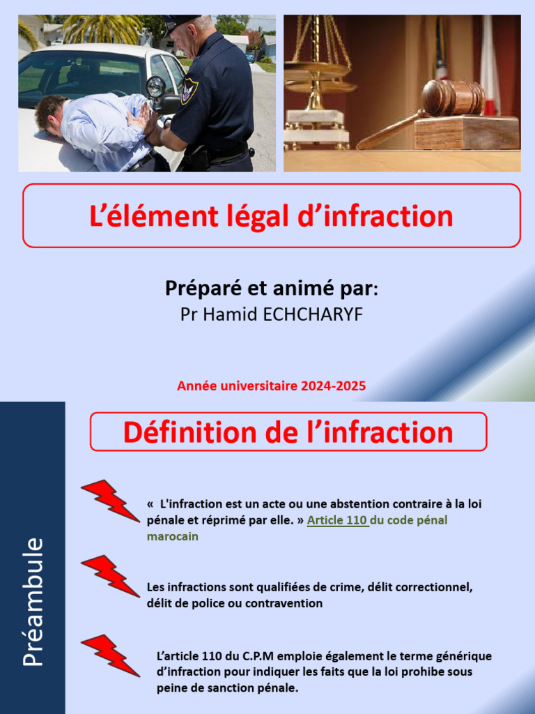 Élément légal de l'infraction pénale | PDF | Loi | Crimes