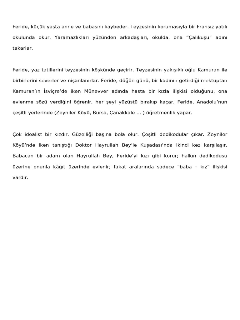 Calikusu Ozeti | PDF