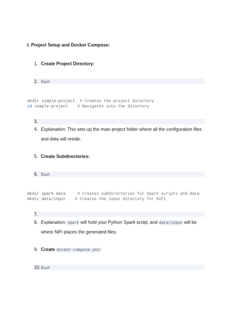NiFi and Spark Docker Setup Guide | PDF | Directory (Computing ...