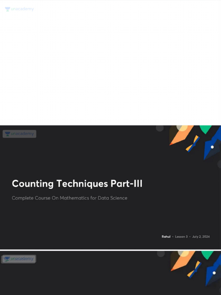Counting Techniques PartIII With Anno | PDF