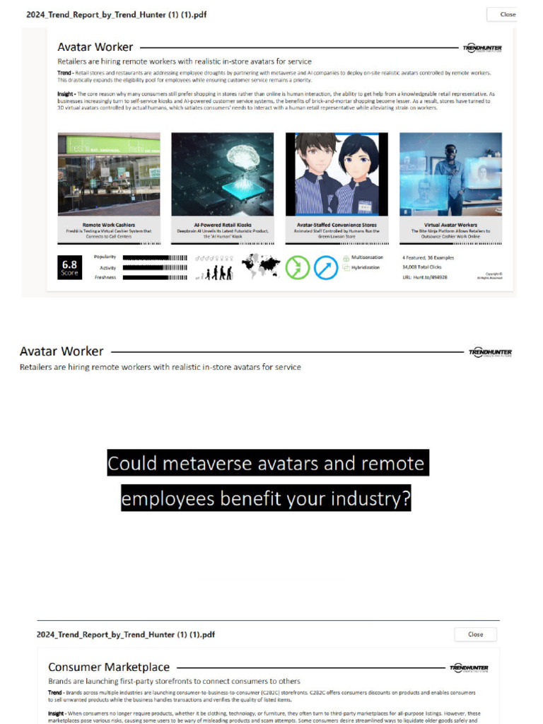 Trend Hunter task | PDF